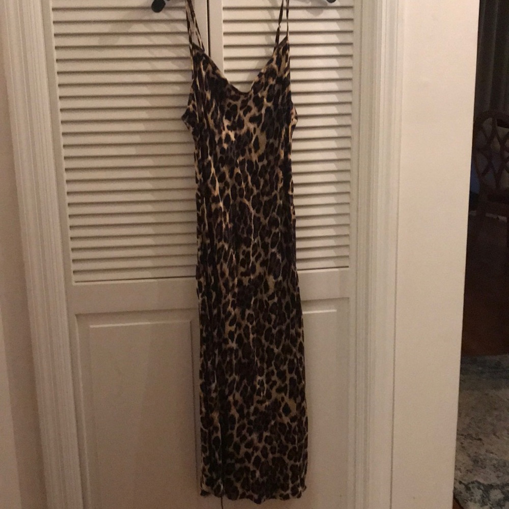 Nations Spaghetti strap midi dress